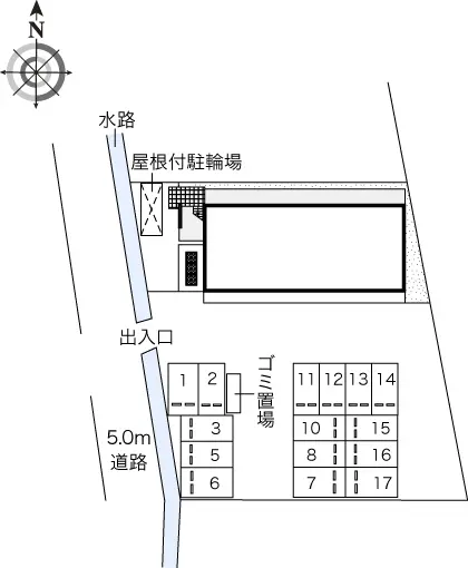 倉敷市中畝４丁目 月極駐車場
